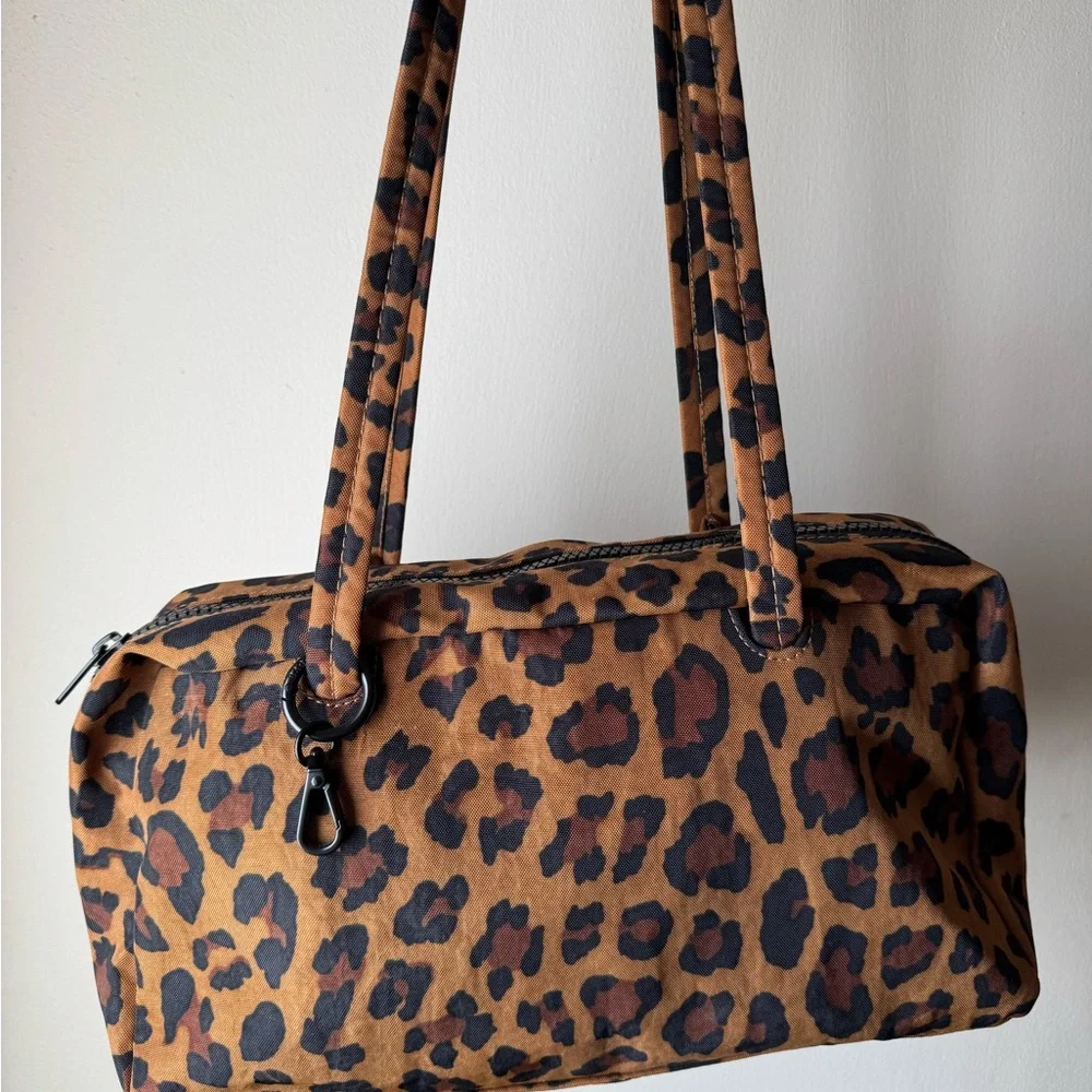 BAGGU Leopard Bowler Bag NWOT - Picture 1 of 8